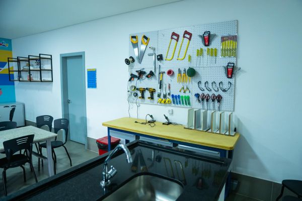 mesa de equipamentos